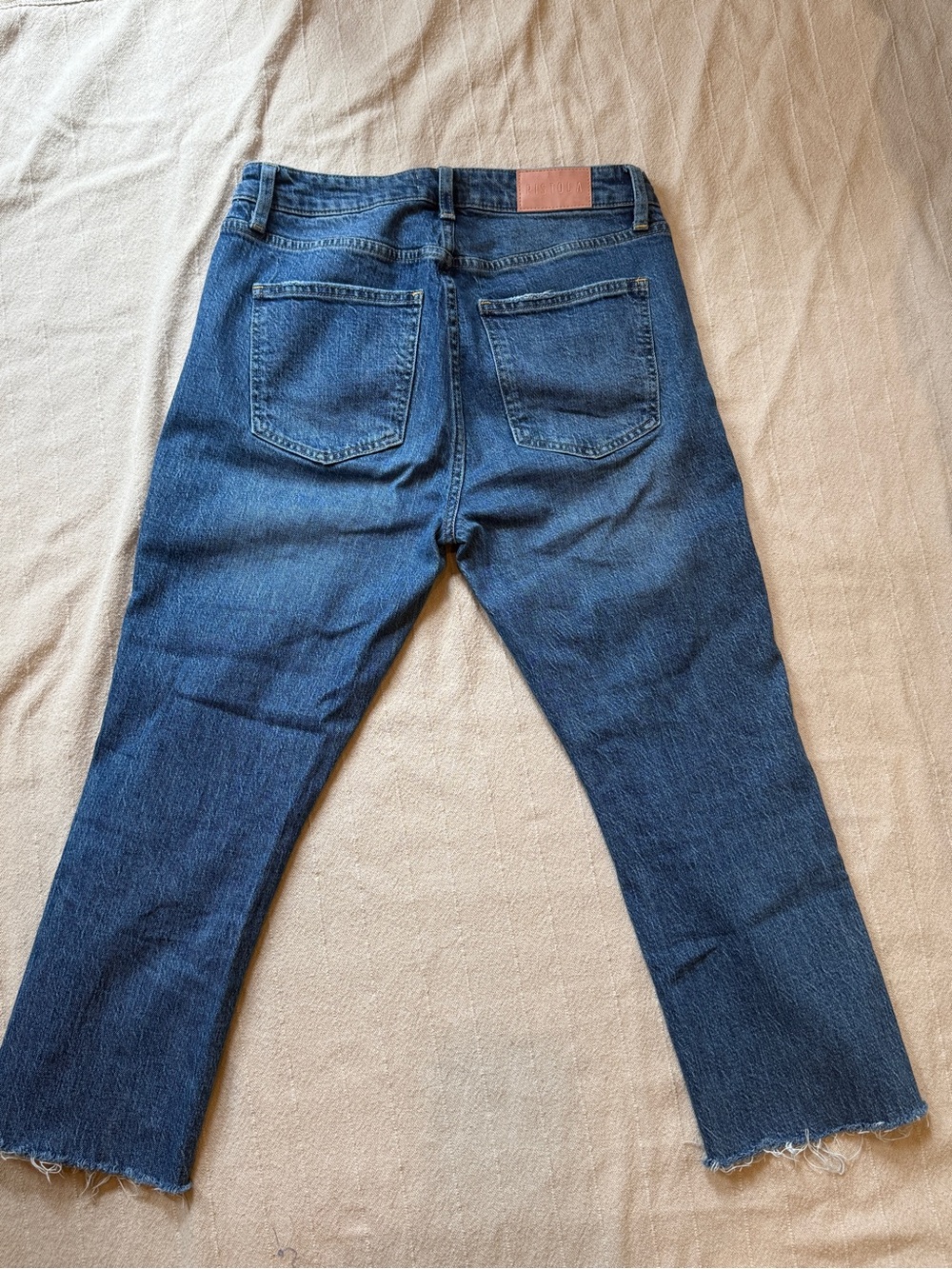 Pistola High-Rise Cropped Jeans – Raw Hem | Women’s Denim